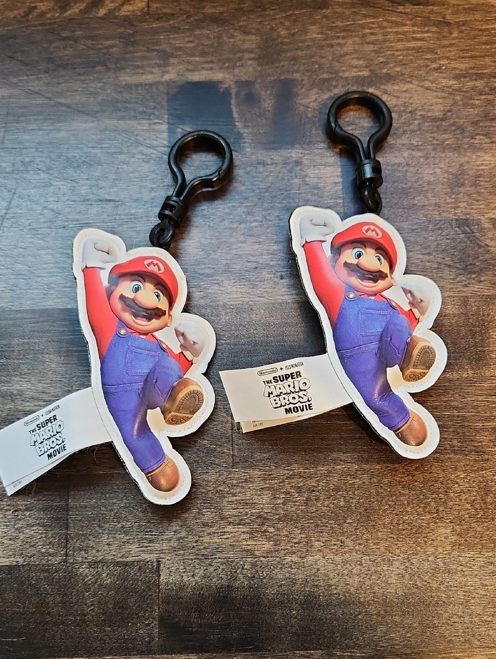 The Super Mario Bros. Movie Mario Keychain Pair